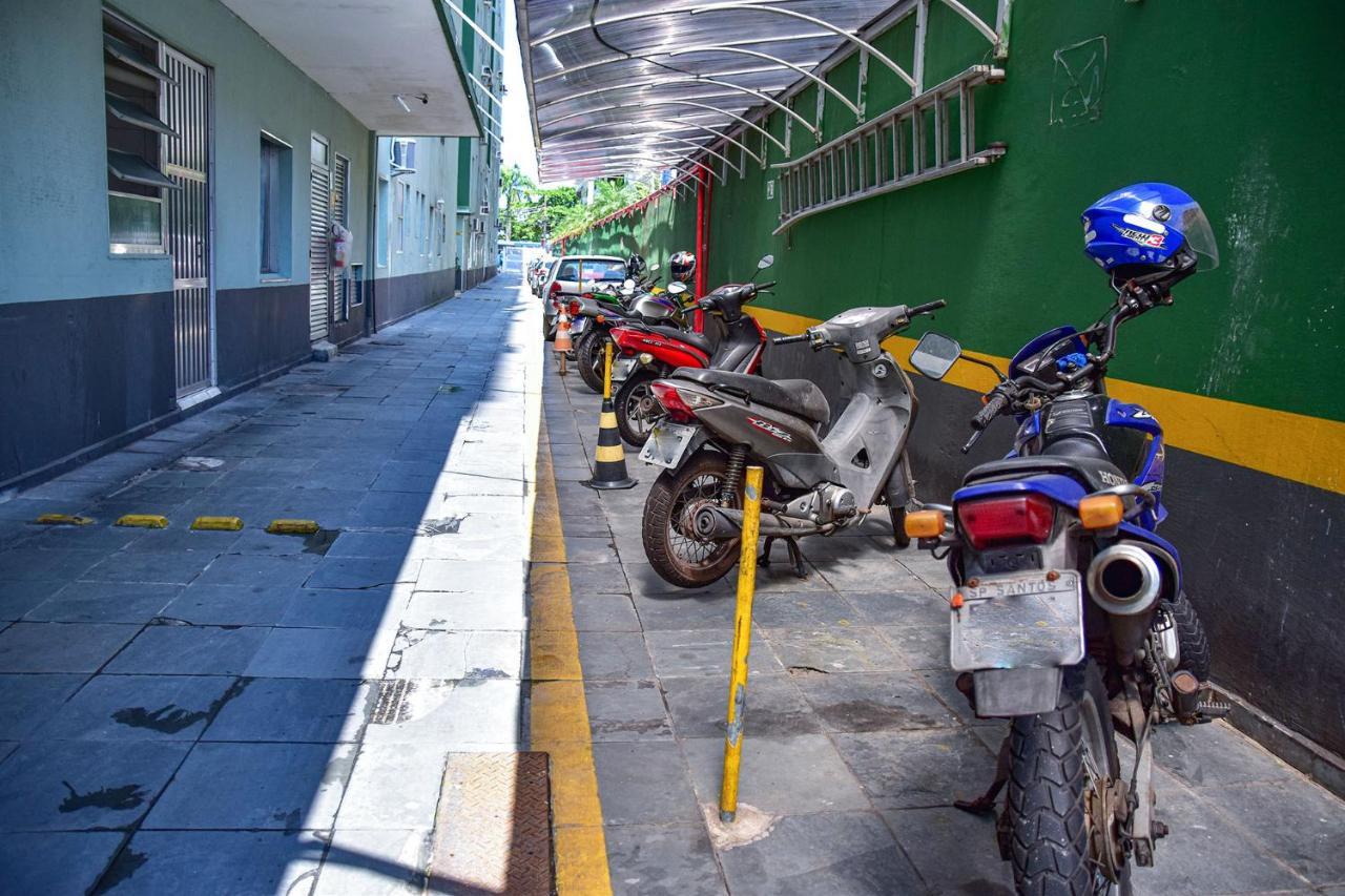 Charmoso Apto A Beira-Mar Com Wi-Fi Em Santos Sp Apartman Kültér fotó