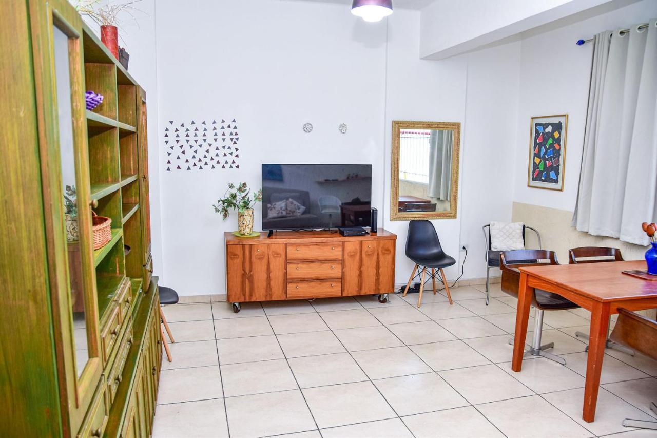 Charmoso Apto A Beira-Mar Com Wi-Fi Em Santos Sp Apartman Kültér fotó
