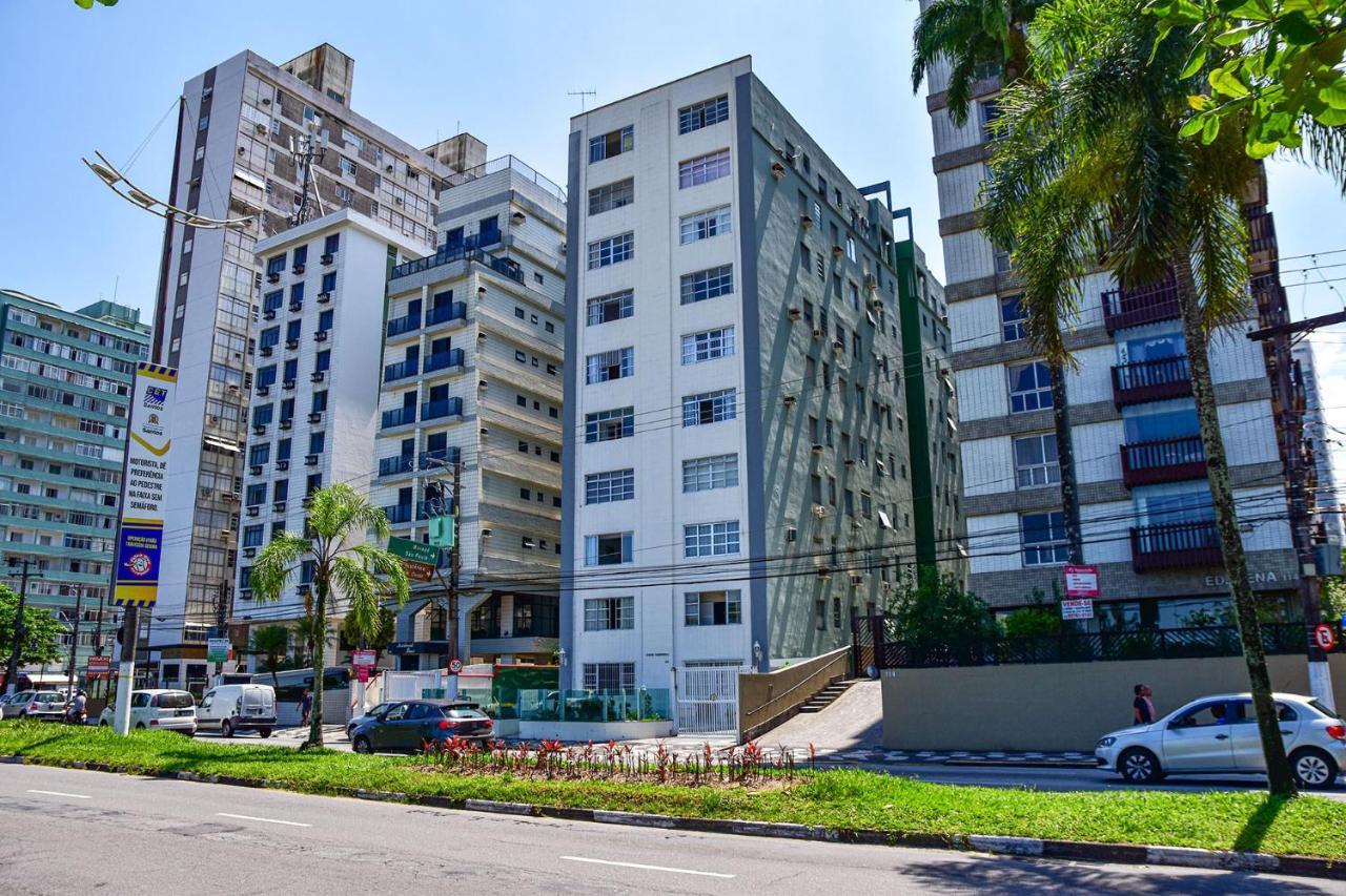 Charmoso Apto A Beira-Mar Com Wi-Fi Em Santos Sp Apartman Kültér fotó