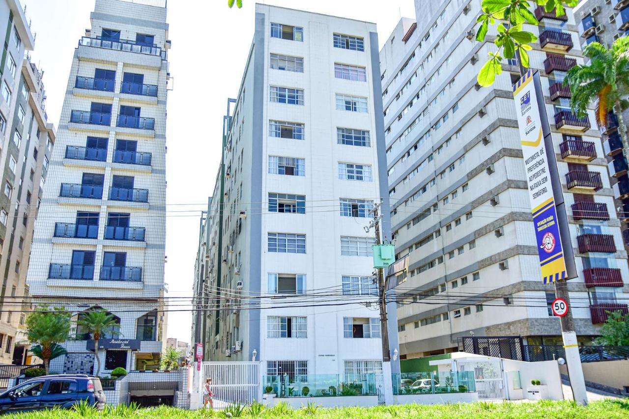 Charmoso Apto A Beira-Mar Com Wi-Fi Em Santos Sp Apartman Kültér fotó