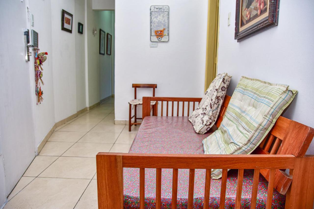 Charmoso Apto A Beira-Mar Com Wi-Fi Em Santos Sp Apartman Kültér fotó